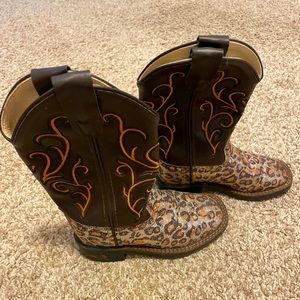 Toddler Leopard Cowboy Boot